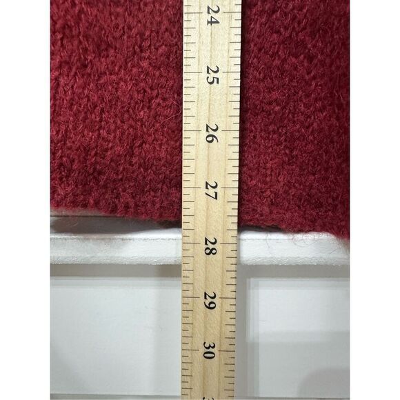 Rag & Bone Holland Funnel Neck Burgundy Mohair & Alpaca Blend Sweater Medium - Picture 10 of 11